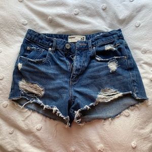 Garage denim shorts